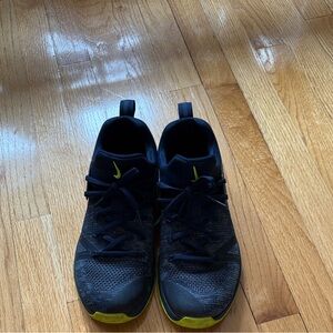 Nike Black and Yellow Men's Shoes